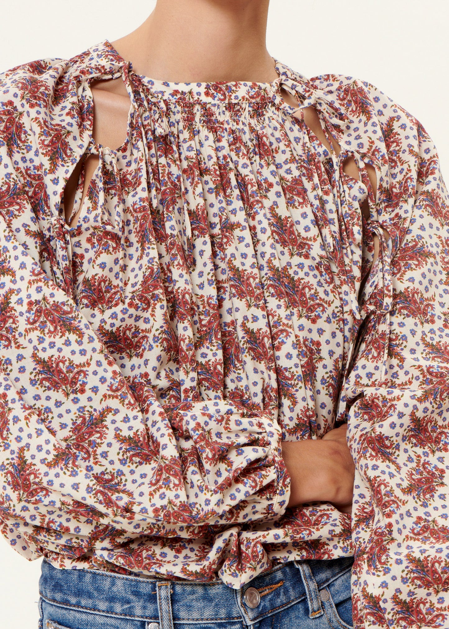 BOHÈMIAN PRINTED ZINA BLOUSE