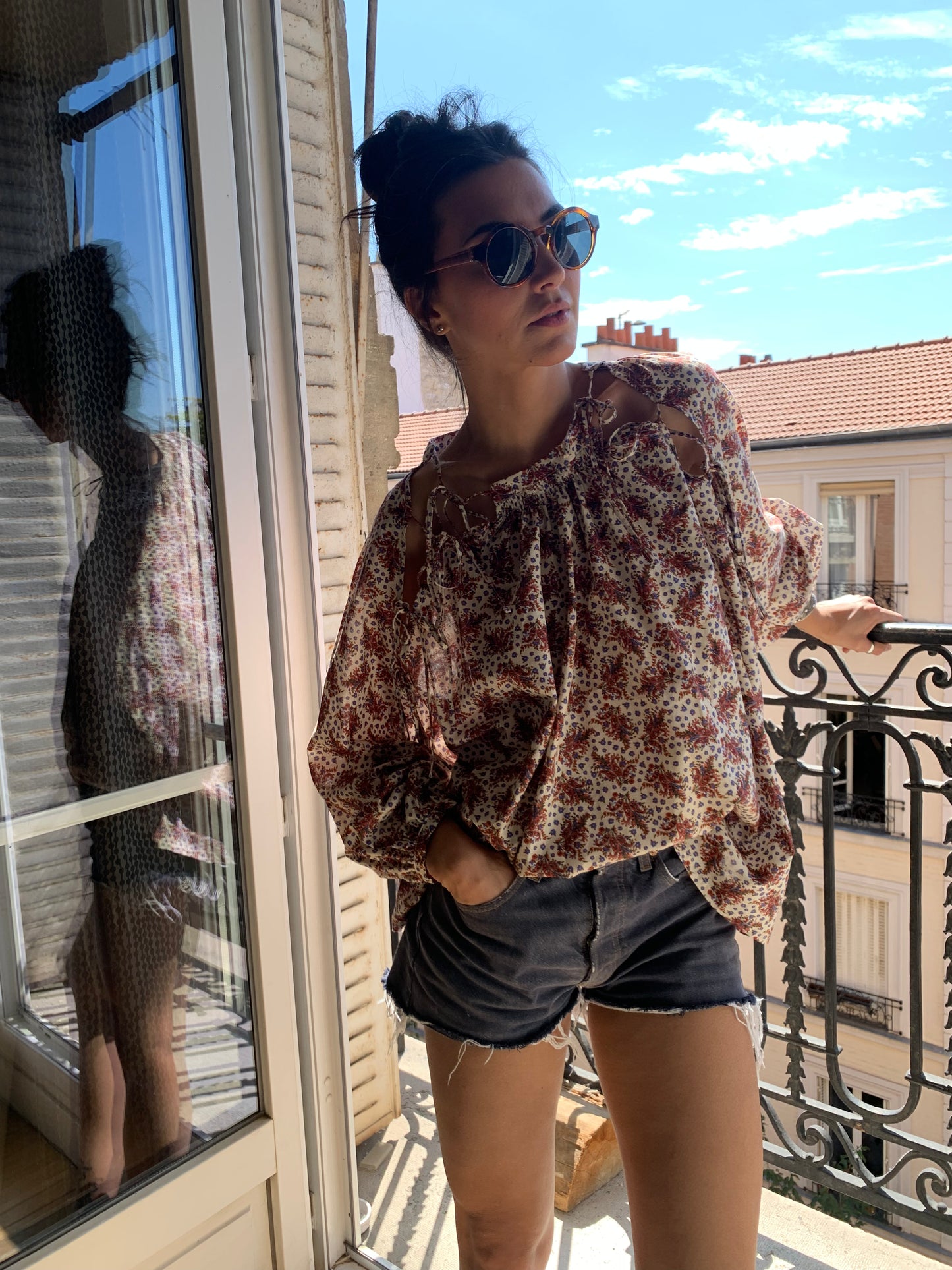 BOHÈMIAN PRINTED ZINA BLOUSE