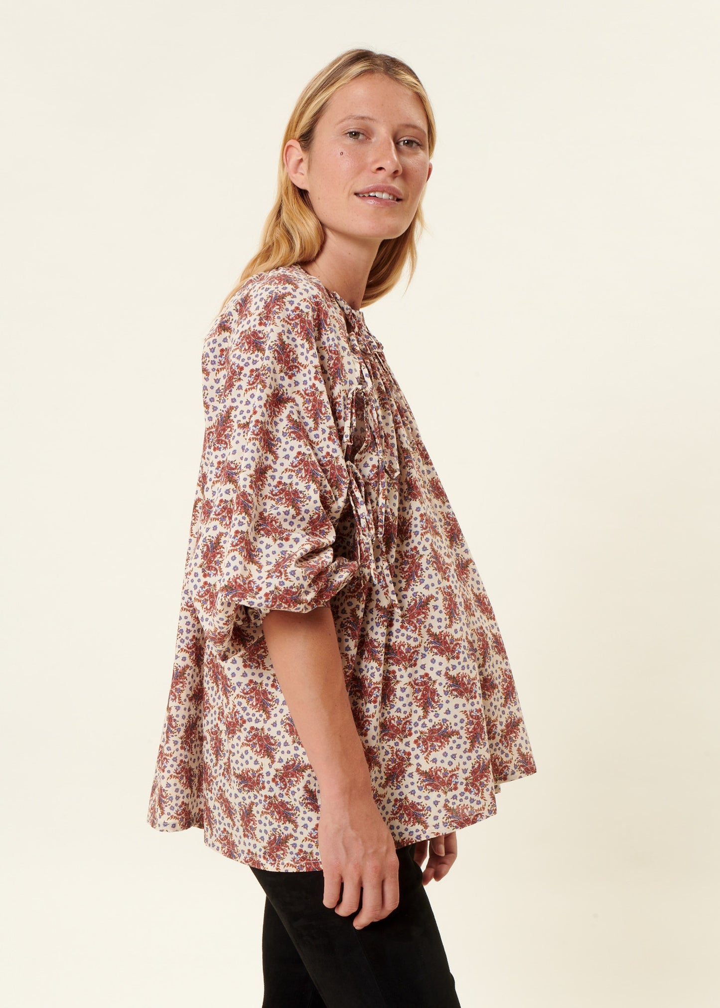 BOHÈMIAN PRINTED ZINA BLOUSE