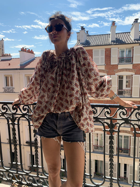BOHÈMIAN PRINTED ZINA BLOUSE